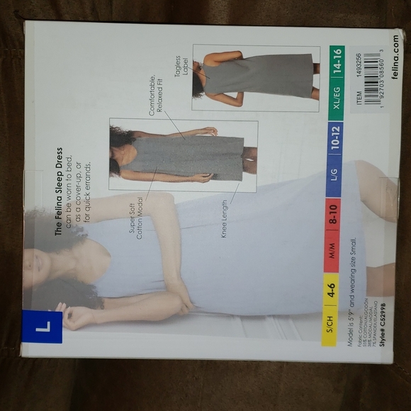 2 Pack Sleep Dress Cotton Modal Stretch Size L, M and XL - Picture 2 of 5
